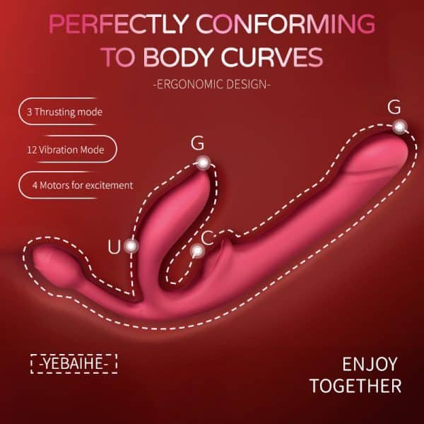 WildLily DualSync Lesbian Vibe - 12-Speed Multi-Stimulation Intimate Partner Toy – Bild 3