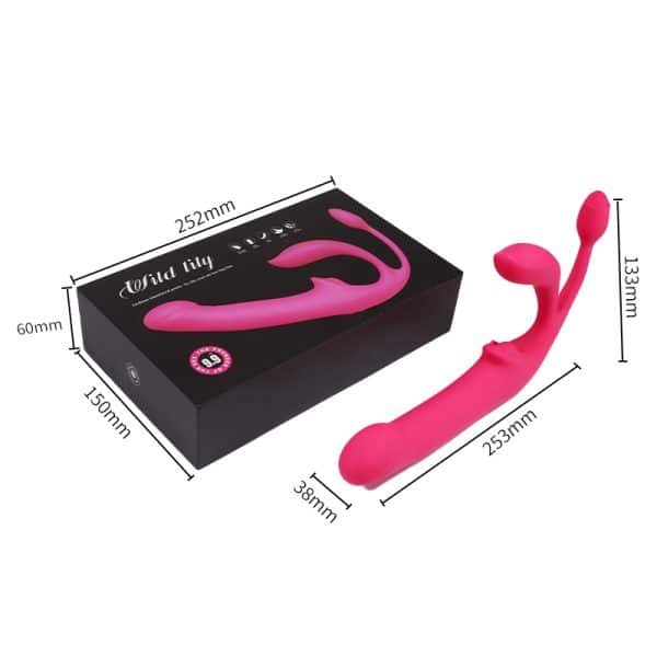 WildLily DualSync Lesbian Vibe - 12-Speed Multi-Stimulation Intimate Partner Toy – Bild 7