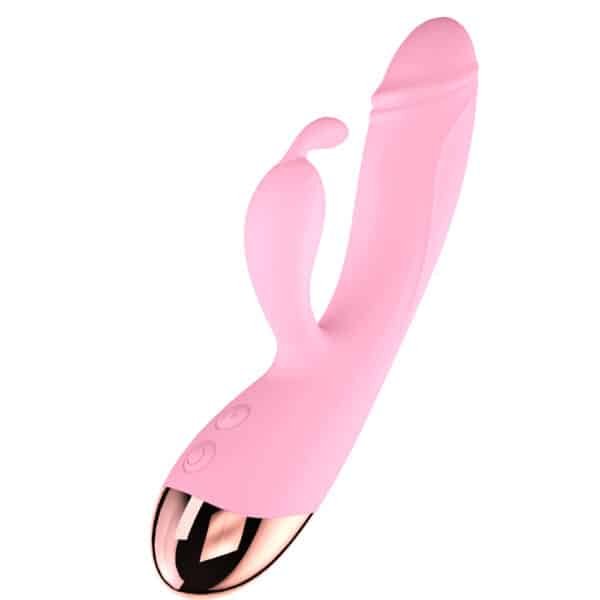 ​​SoftMoe DualSilk Vibrator - 10-Speed Heated Massager with Ergonomic Flex​​