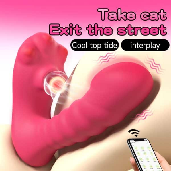 WhiskerLock Wearable - 9-Speed Wearable Cat Paw Vibrator with Remote App Control – Bild 12