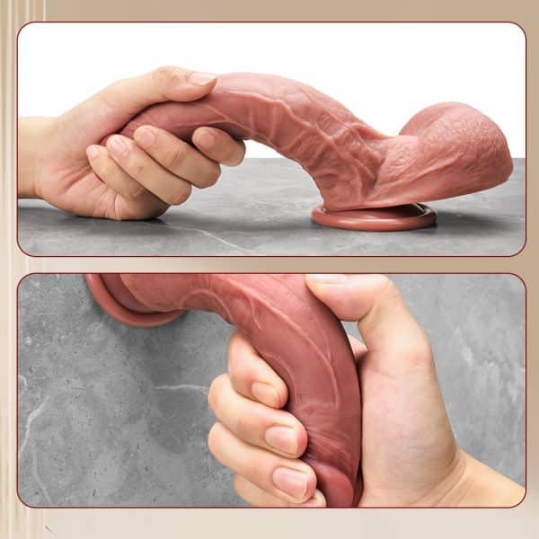 FoxHunter FlexCore - 8-Size Realistic Silicone Dildo with Suction Base - Image 4