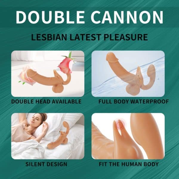 TwinPleasure DuoFlex - Double-headed realistic dildo suitable for LGBTQ users – Bild 3