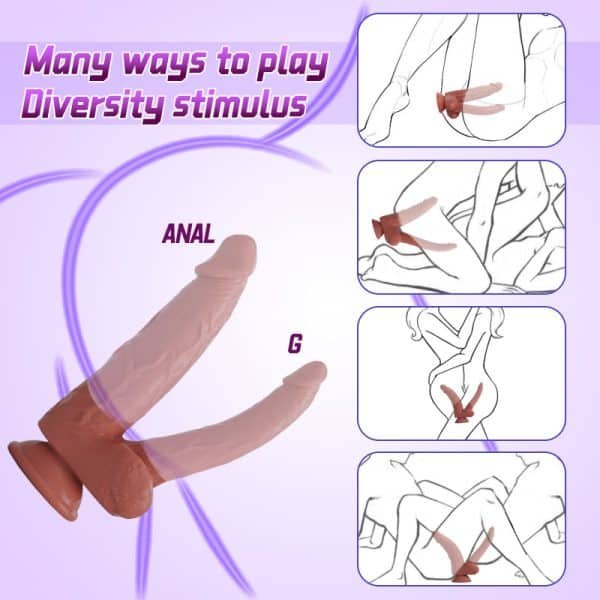 TwinSensation DuoFlex - Dual-Headed Realistic Silicone Penetration Toy for Shared Play – Bild 3