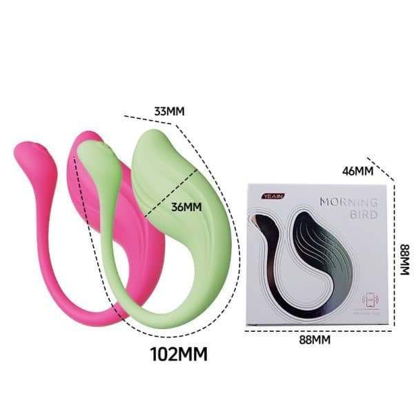 Morningbird Whisper - App-Controlled 9-Speed Clitoral & G-Spot Stimulator with Discreet Wearable Design – Bild 9