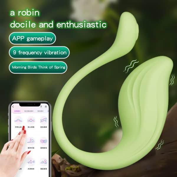 Morningbird Whisper - App-Controlled 9-Speed Clitoral & G-Spot Stimulator with Discreet Wearable Design – Bild 2